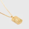 Collar con placa del signo del zodiaco