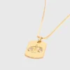 Collar con placa del signo del zodiaco