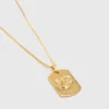 Collar con placa del signo del zodiaco