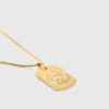 Collar con placa del signo del zodiaco
