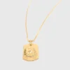 Collar con placa del signo del zodiaco