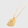 Collar con placa del signo del zodiaco Collar con placa del signo del zodiaco