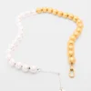 Collar de perlas bicolor