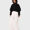 Cárdigan con efecto capa