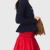 Cárdigan con peplum en la cintura Cárdigan con peplum en la cintura