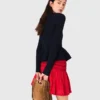 Cárdigan con peplum en la cintura Cárdigan con peplum en la cintura