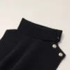Cuello envolvente abotonado de mezcla de lana Cuello envolvente abotonado de mezcla de lana