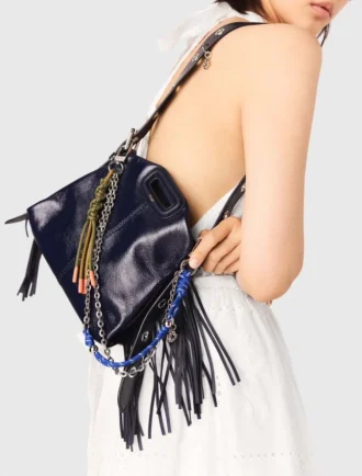 Dije para bolso con mezcla de cadena y cordón