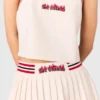Falda de punto con mini pliegues