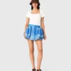 Falda estampada con volantes Falda estampada con volantes