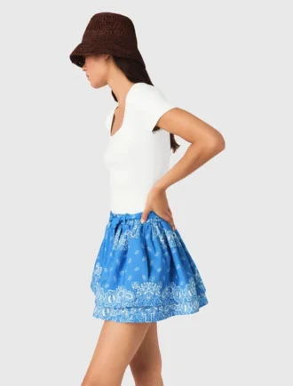Falda estampada con volantes Falda estampada con volantes