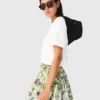 Falda estampada con volantes Falda estampada con volantes