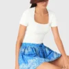 Falda estampada con volantes Falda estampada con volantes