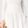 Falda larga de tafetán