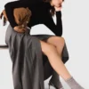 Falda larga plisada