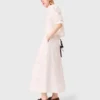 Falda midi bordada