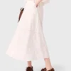 Falda midi bordada