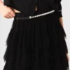 Falda midi de tul