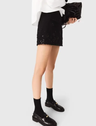 Falda-pantalón bordada