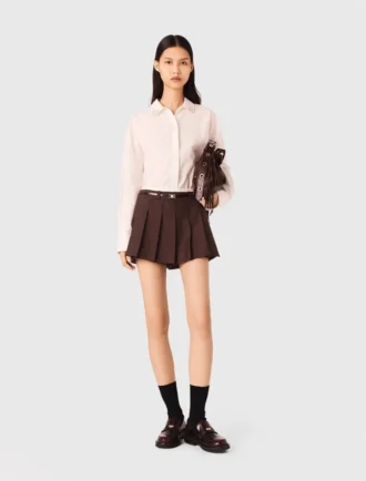 Falda-pantalón plisada