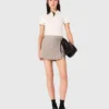 Falda-pantalón plisada con pedrería