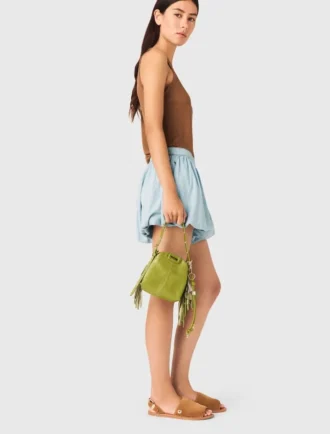 Falda-pantalón tipo globo de cambray