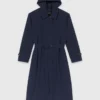 Gabardina con capucha desmontable con pedrería