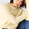 Jersey con cuello de joya desmontable Jersey con cuello de joya desmontable
