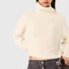 Jersey de cachemira de cuello alto Jersey de cachemira de cuello alto
