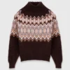 Jersey de cuello alto Fair Isle Jersey de cuello alto Fair Isle