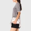 Jersey de manga corta con pedrería
