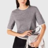 Jersey de manga corta con pedrería