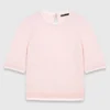 Jersey de manga corta con pedrería