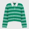 Jersey polo corto a rayas