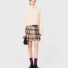 Kilt a cuadros con pedrería