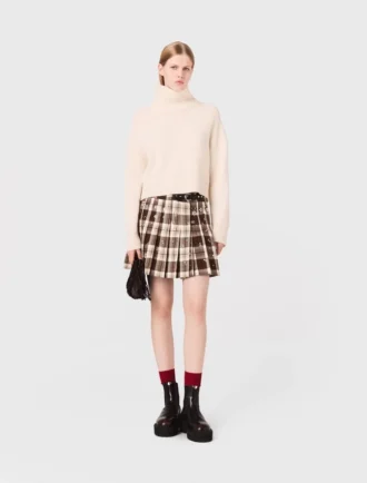 Kilt a cuadros con pedrería