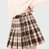 Kilt a cuadros con pedrería