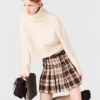 Kilt a cuadros con pedrería