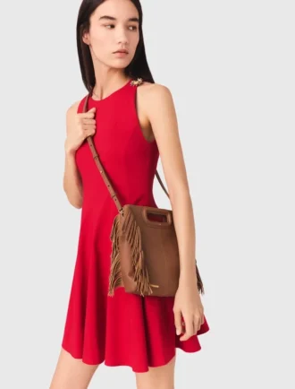 M Bag de piel granulada