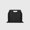M Bag de piel lisa con flecos M Bag de piel lisa con flecos