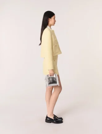 M Bag mini de piel repujada con cadena