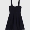Mini vestido babydoll de punto Mini vestido babydoll de punto
