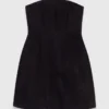 Mini vestido de lino sin tirantes Mini vestido de lino sin tirantes