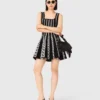 Mini vestido de punto jacquard