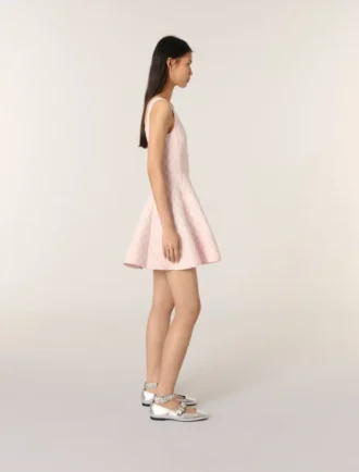 Mini vestido de punto jacquard