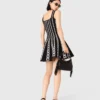 Mini vestido de punto jacquard