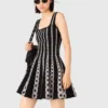 Mini vestido de punto jacquard
