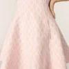 Mini vestido de punto jacquard