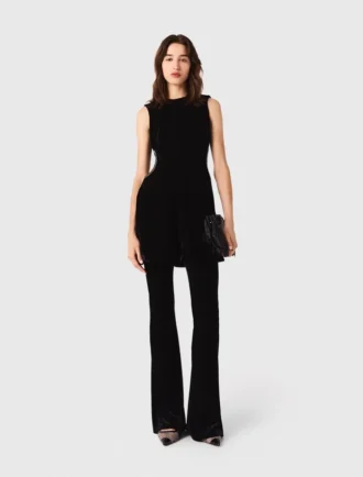 Mini vestido de terciopelo