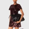 Minivestido bordado con lentejuelas Minivestido bordado con lentejuelas